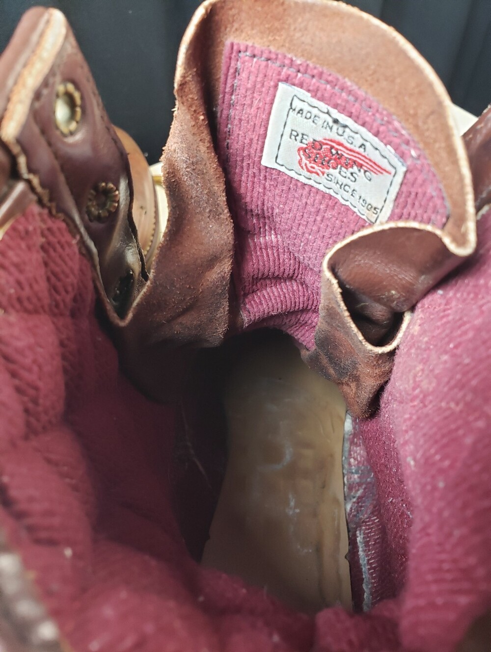 Red Wing 'Non-Steel Toe' Vintage Logger Boots, style 618 - Men's size 12 D - Picture 12 of 16